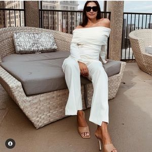 Zara off shoulder limited edition top bloggers